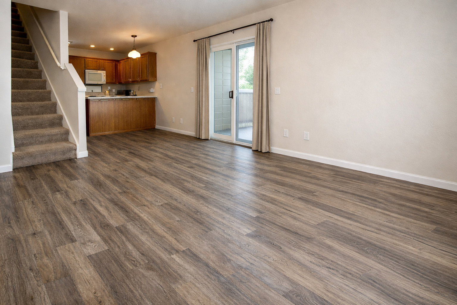 before SPC flooring installation in Dubai old floor condition