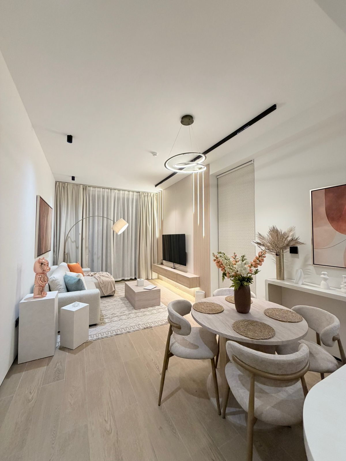 modern living room interior design project in al ain